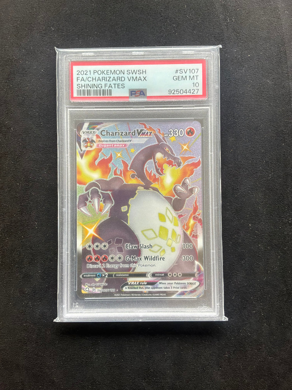 Charizard VMAX graded slab reference photo