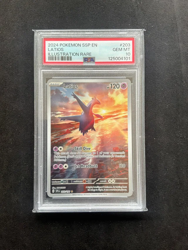 Latios graded card