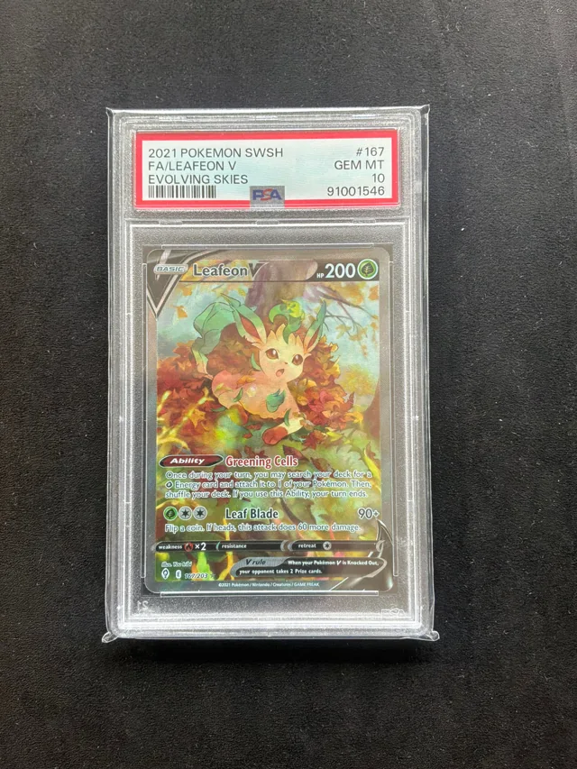 Leafeon V graded card