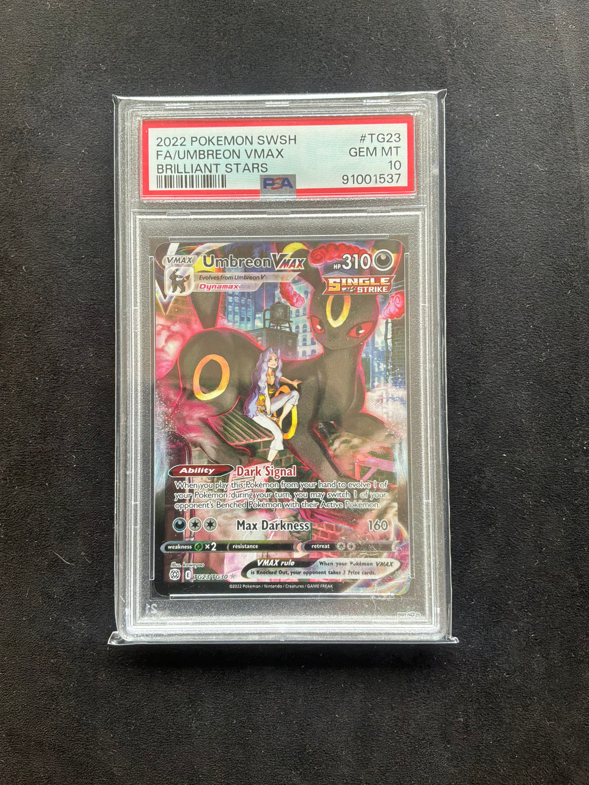 Umbreon VMAX graded slab reference photo